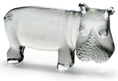 Crystal-hippo-Bertil-Vallien-Boda-Zoo-series 